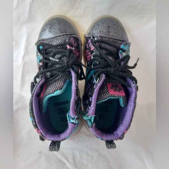 Athletic Works Light Up High Top Shoes Toddler Girl Size 10 - Picture 4 of 8